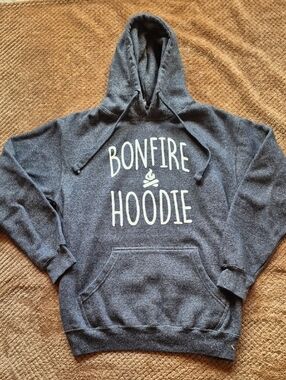Bonfire Hoodie Women's Gray Pullover Hoodie